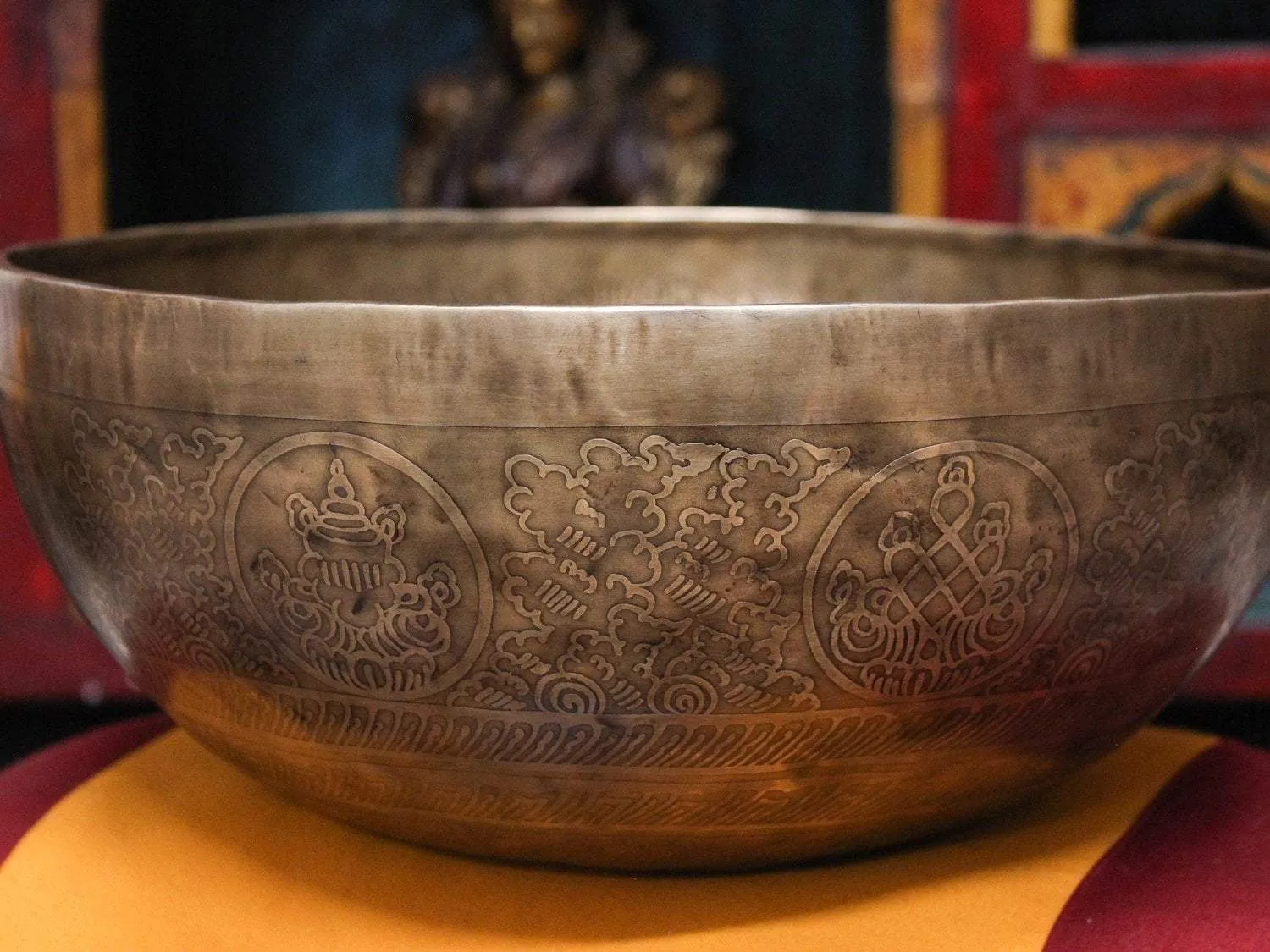 12 Inch Auspicious Symbols Singing Bowl