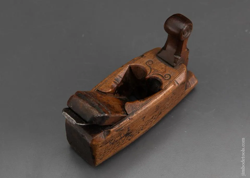 1793 Dated Dutch Carved Plane -- EXCALIBUR 14