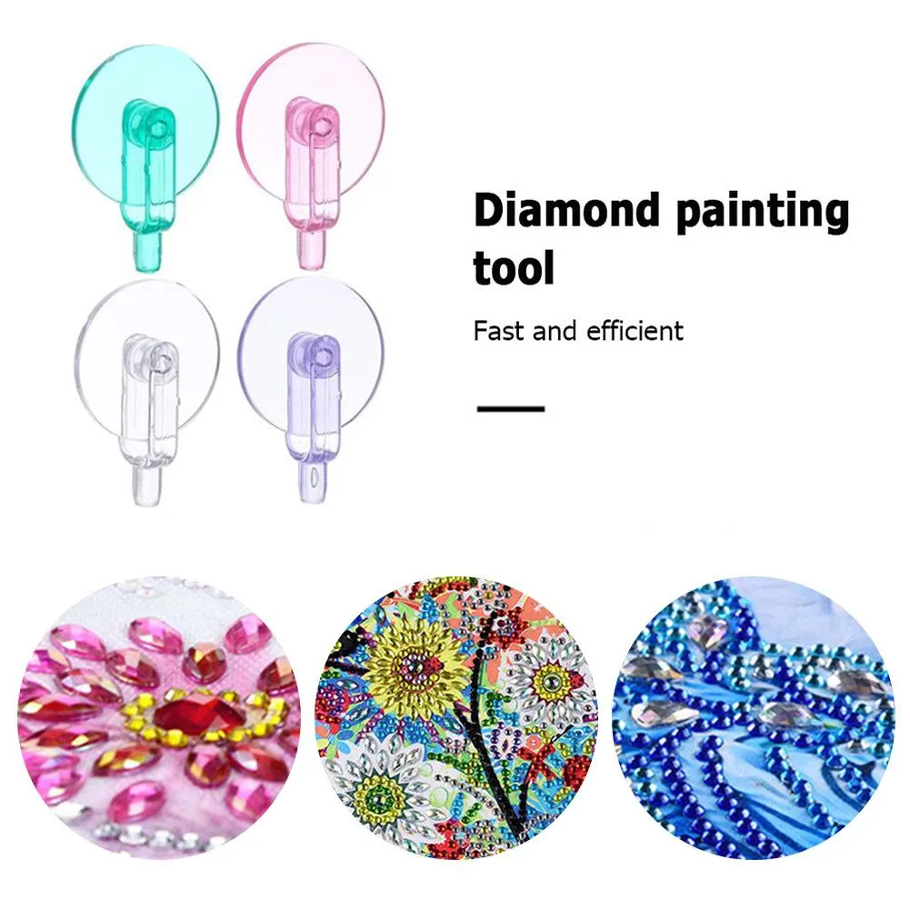 18pcs Colorful Point Drill Pen Scroll Wheel Easy 5D Diamond Painting Roller