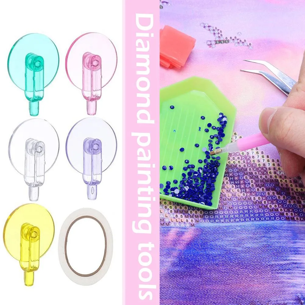 18pcs Colorful Point Drill Pen Scroll Wheel Easy 5D Diamond Painting Roller