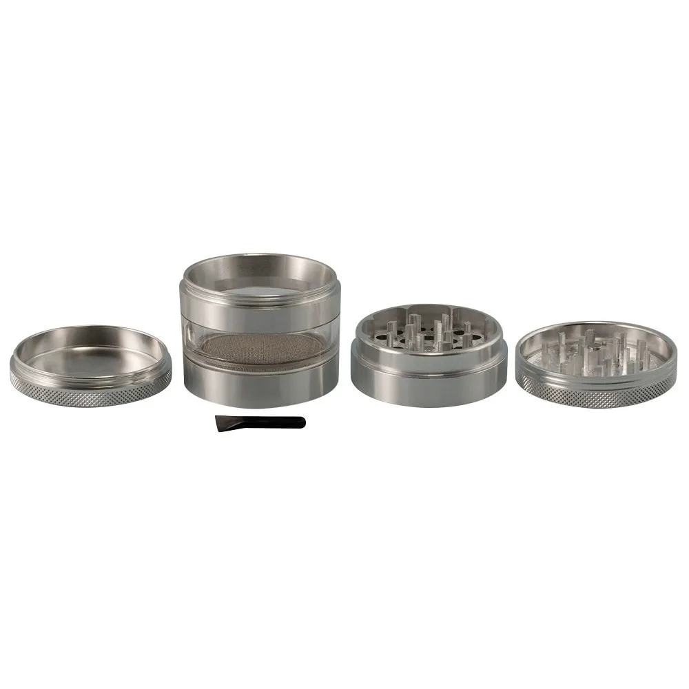 2.5 In Grindhouse 4pc Grinder With Window - Gunmetal