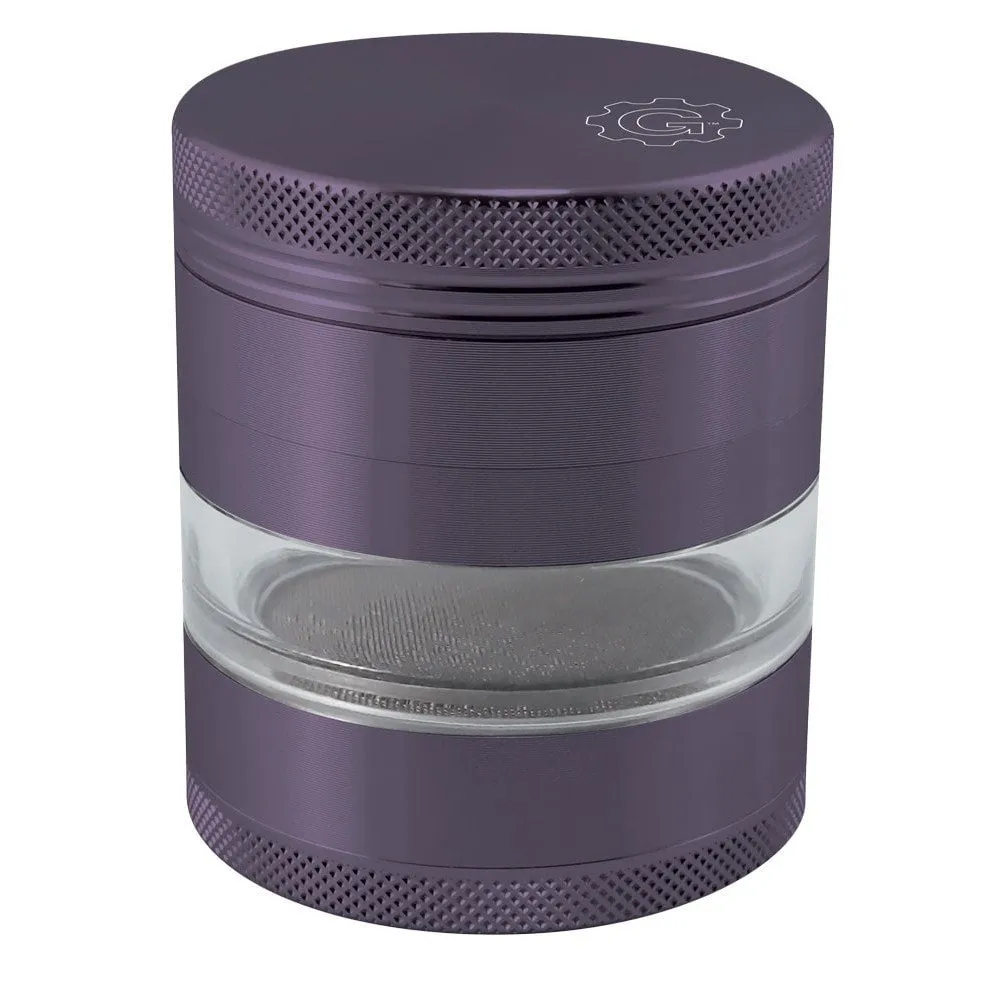 2.5 In Grindhouse 4pc Grinder With Window - Purple