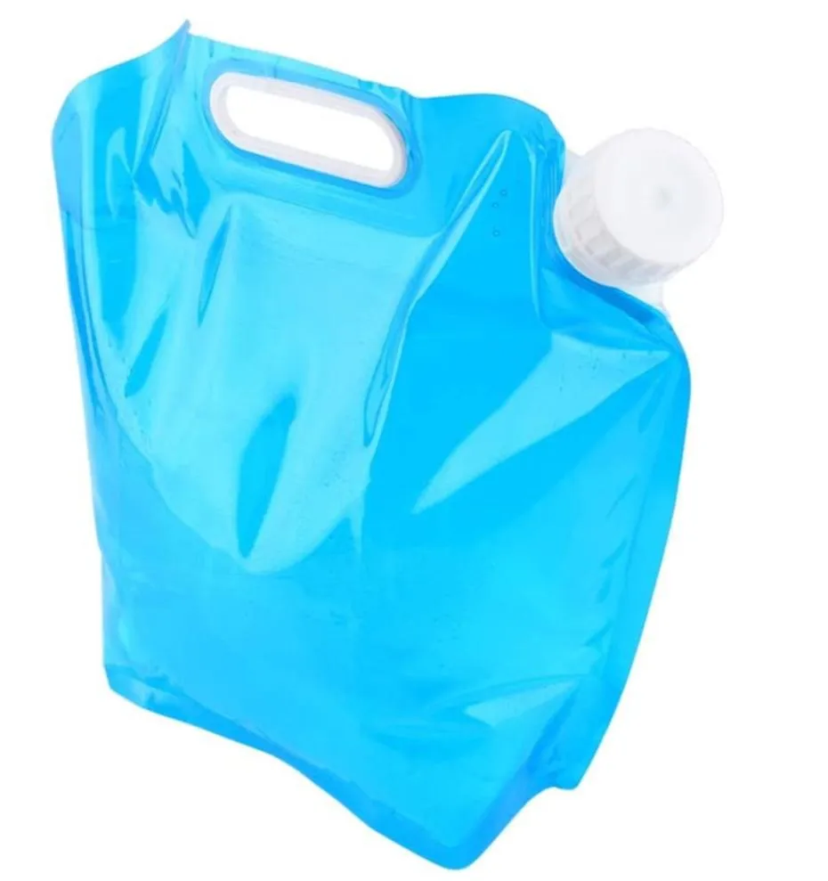 2Pcs 10L outdoor foldable water bag, portable hiking camping water storage bag AZ22184