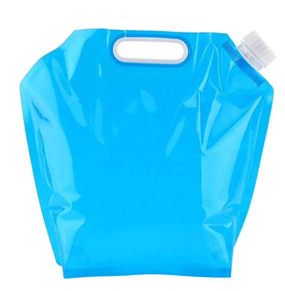 2Pcs 10L outdoor foldable water bag, portable hiking camping water storage bag AZ22184