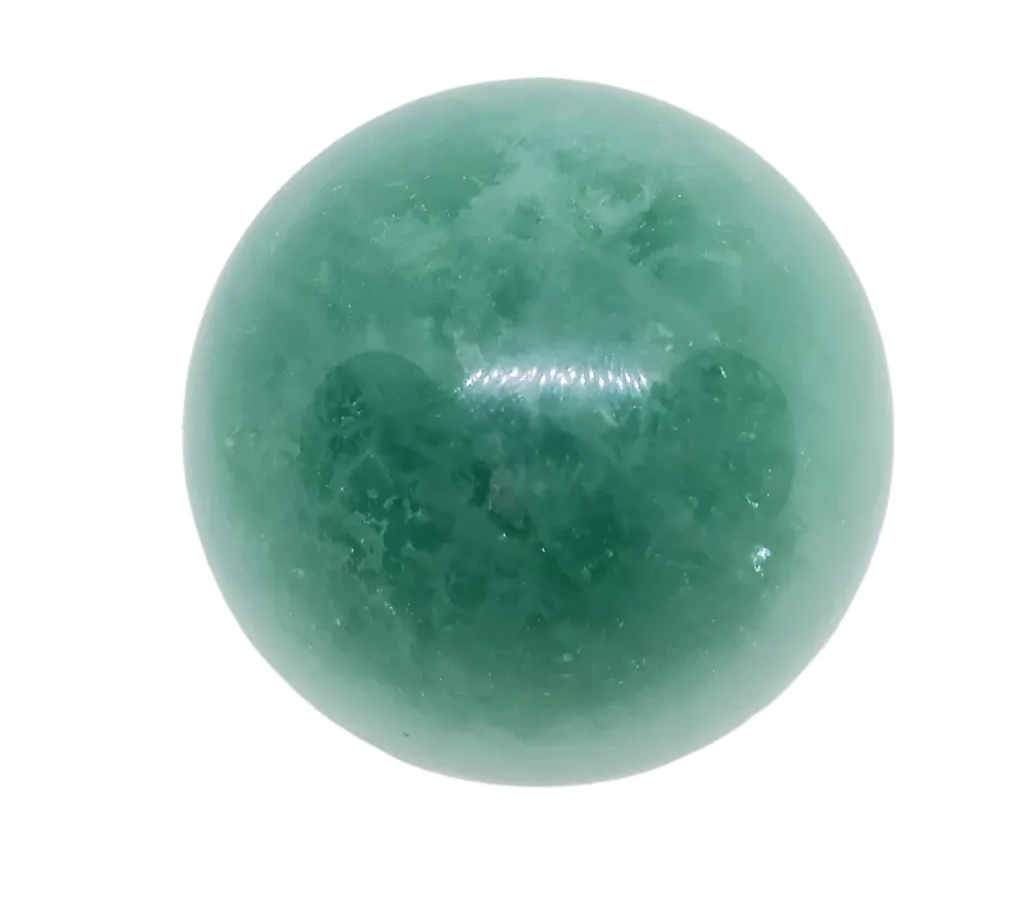 307G Green Fluorite Crystal Sphere