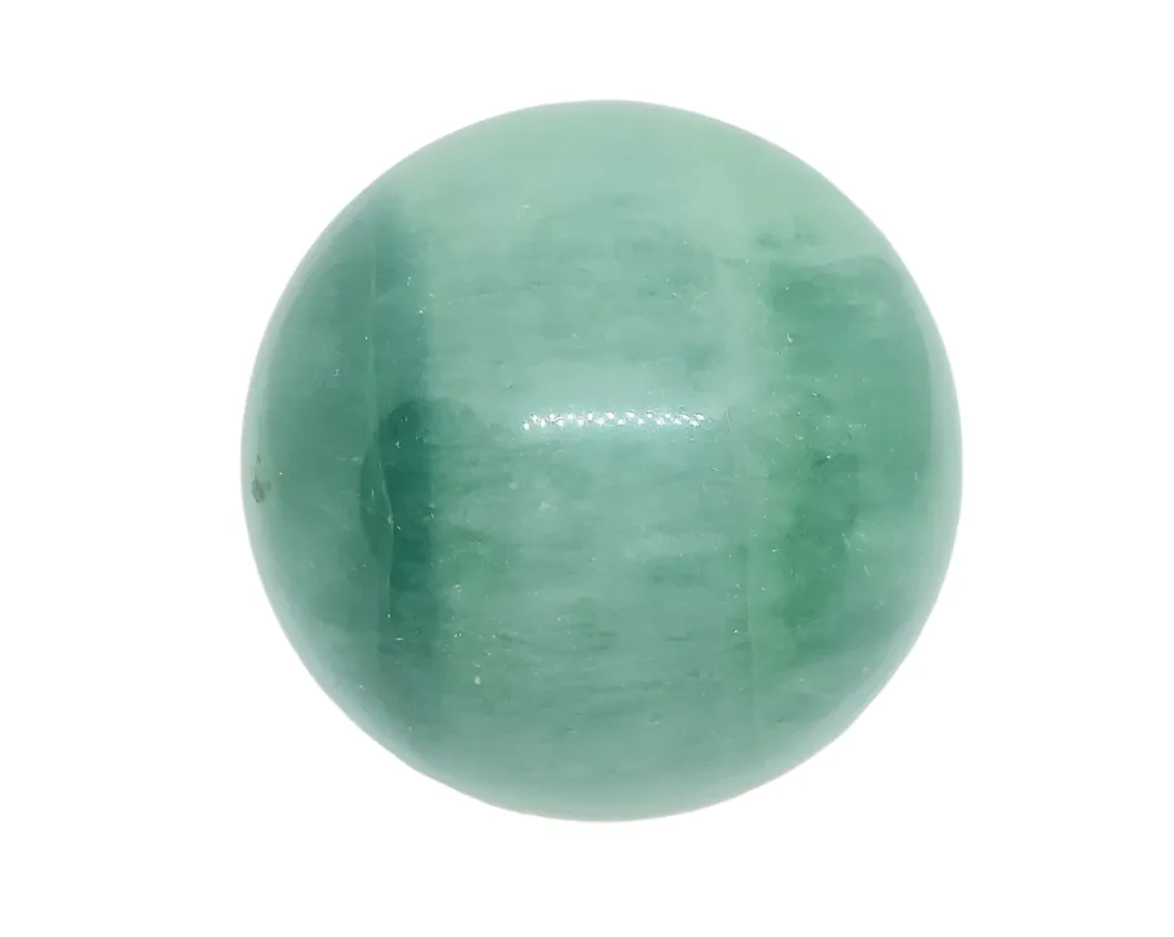 307G Green Fluorite Crystal Sphere