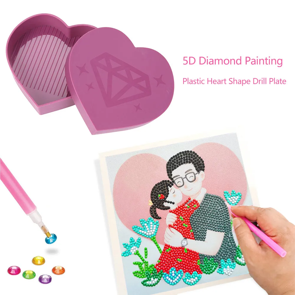 3pcs Plastic Diamond Painting Beading Plates Handwork Rhinestone Drill Tray