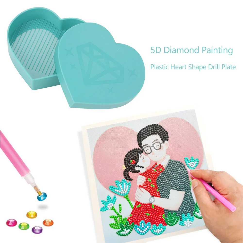 3pcs Plastic Diamond Painting Beading Plates Handwork Rhinestone Drill Tray