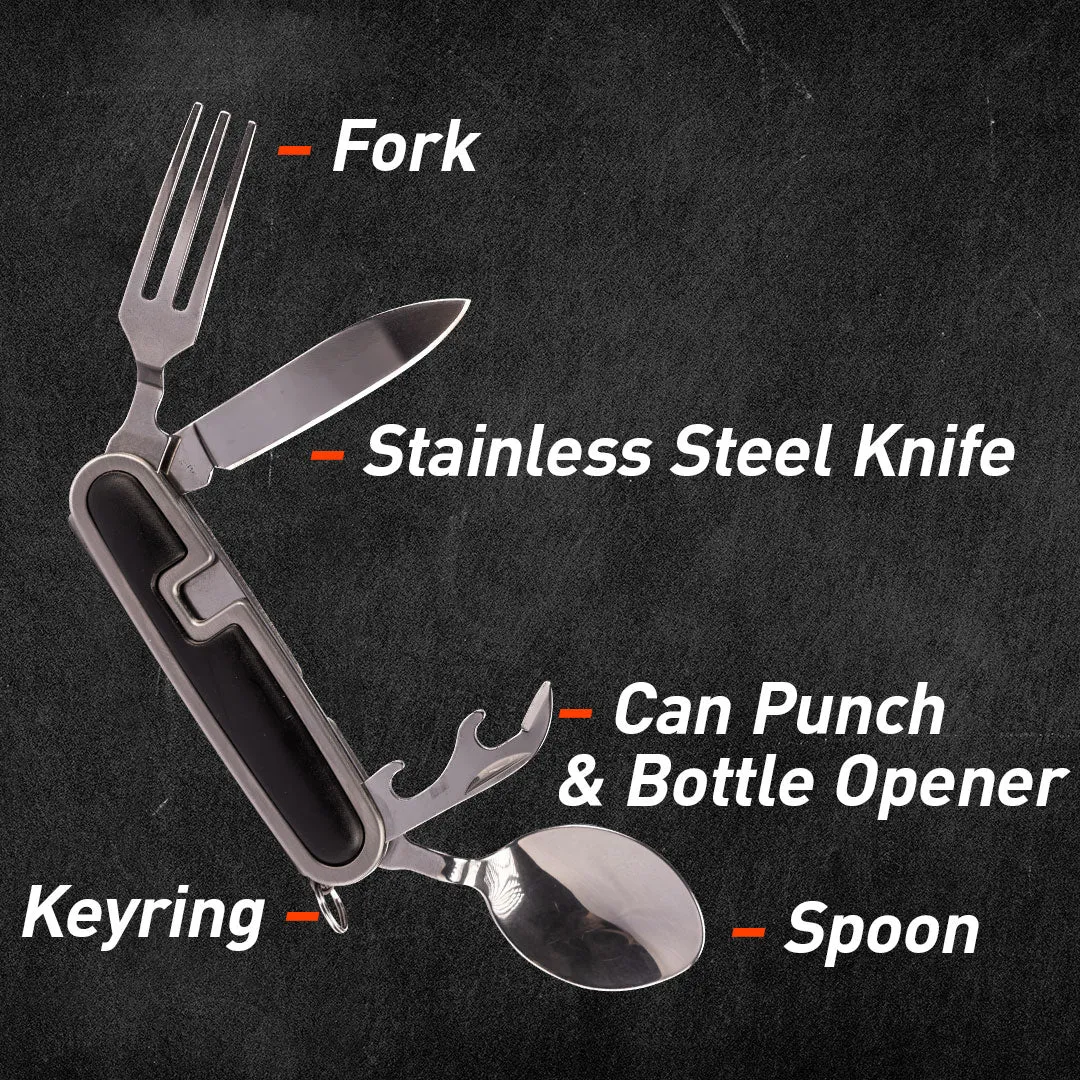 4-in-1 Folding Cutlery Tool by Ready Hour