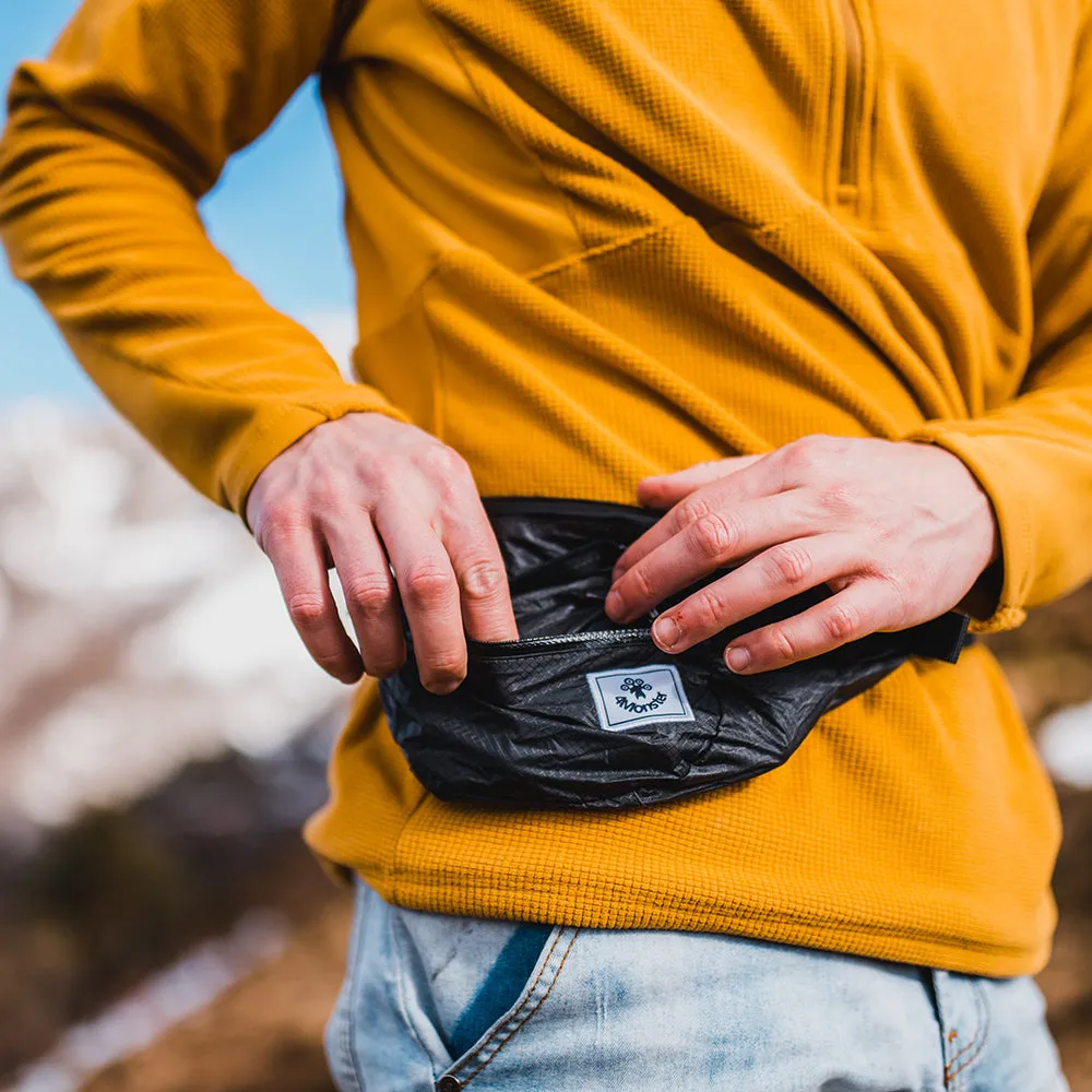 4Monster Hiking Waist Packs Portable with Multi-Pockets Adjustable Belts- Plain Color