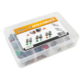 52pc Deutsch DT Connector Kit - 2, 3, 4 Pin Sealed Gray Male and Female Connector Plug AWG 20-14