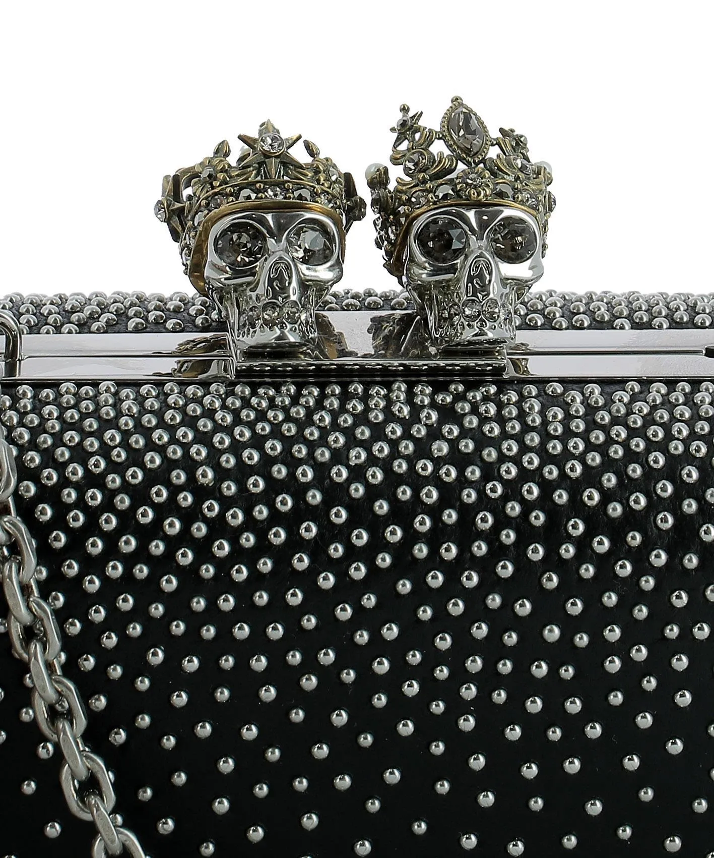 Alexander McQueen Studded Box Clutch Bag