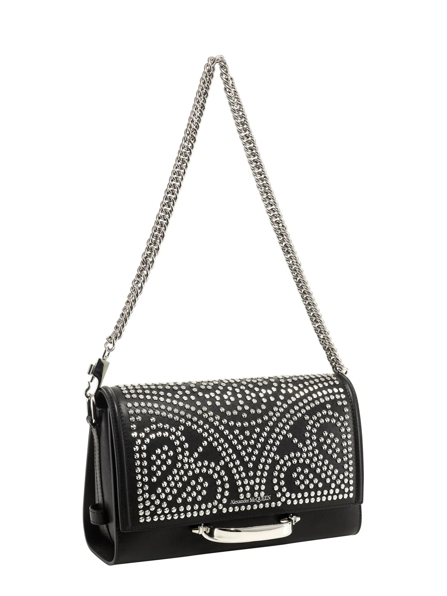 Alexander McQueen The Story Studded Shoulder Bag