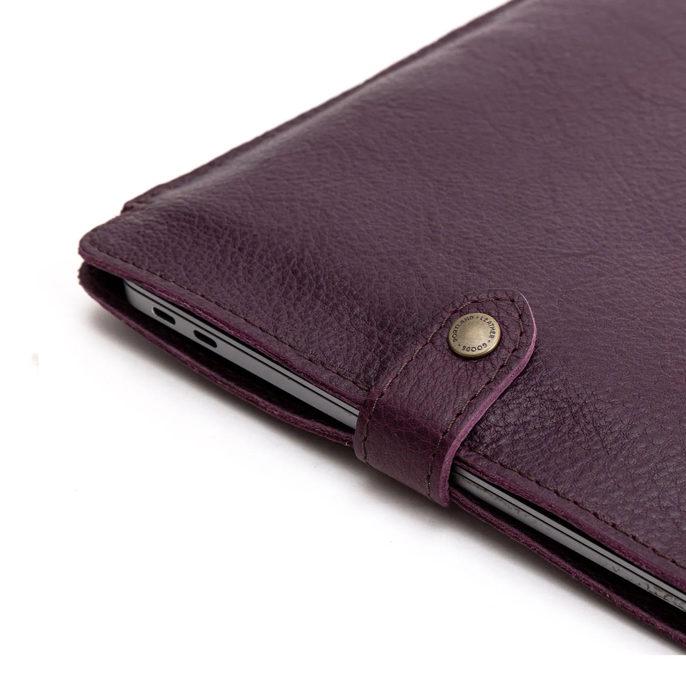 'Almost Perfect' Leather Laptop Sleeve