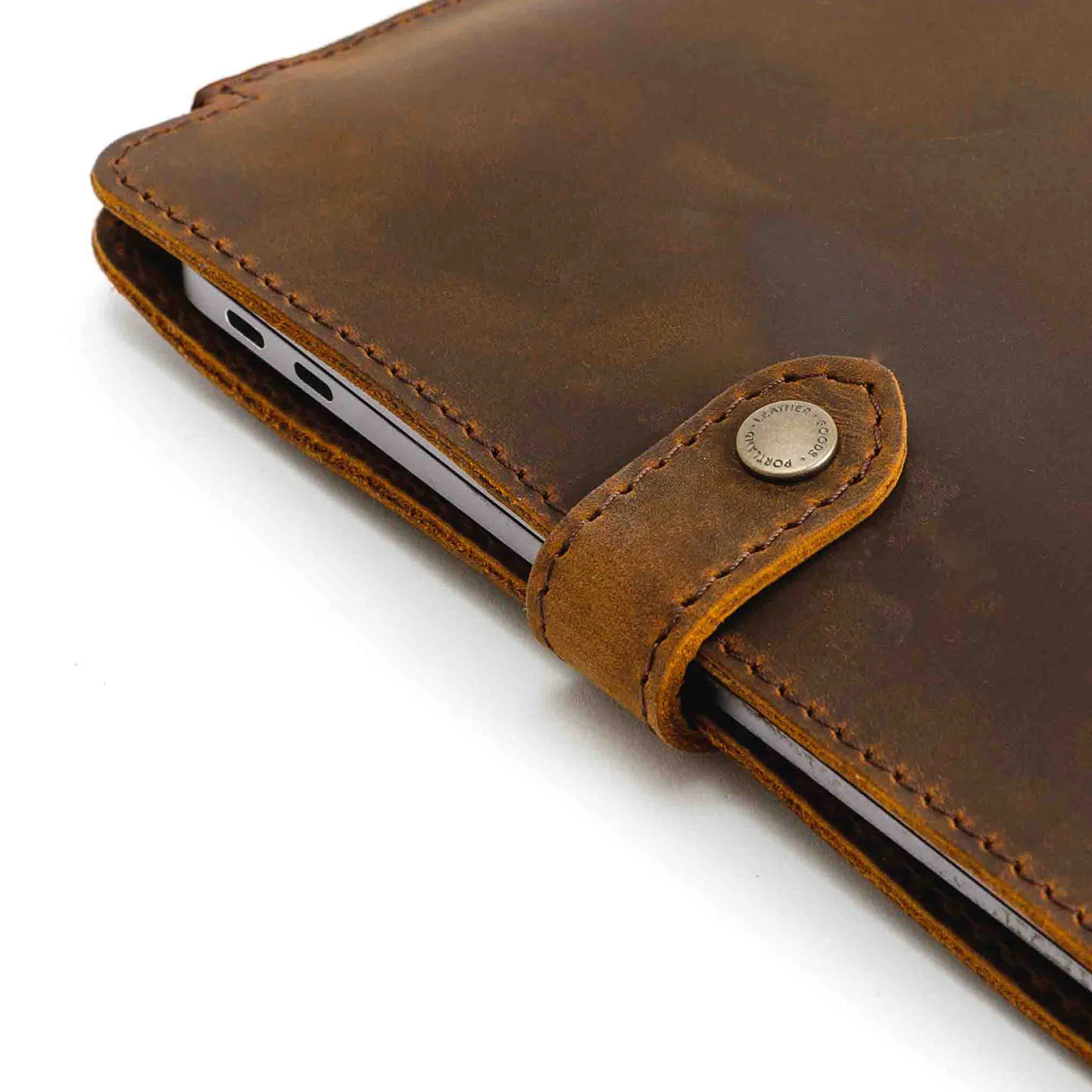 'Almost Perfect' Leather Laptop Sleeve