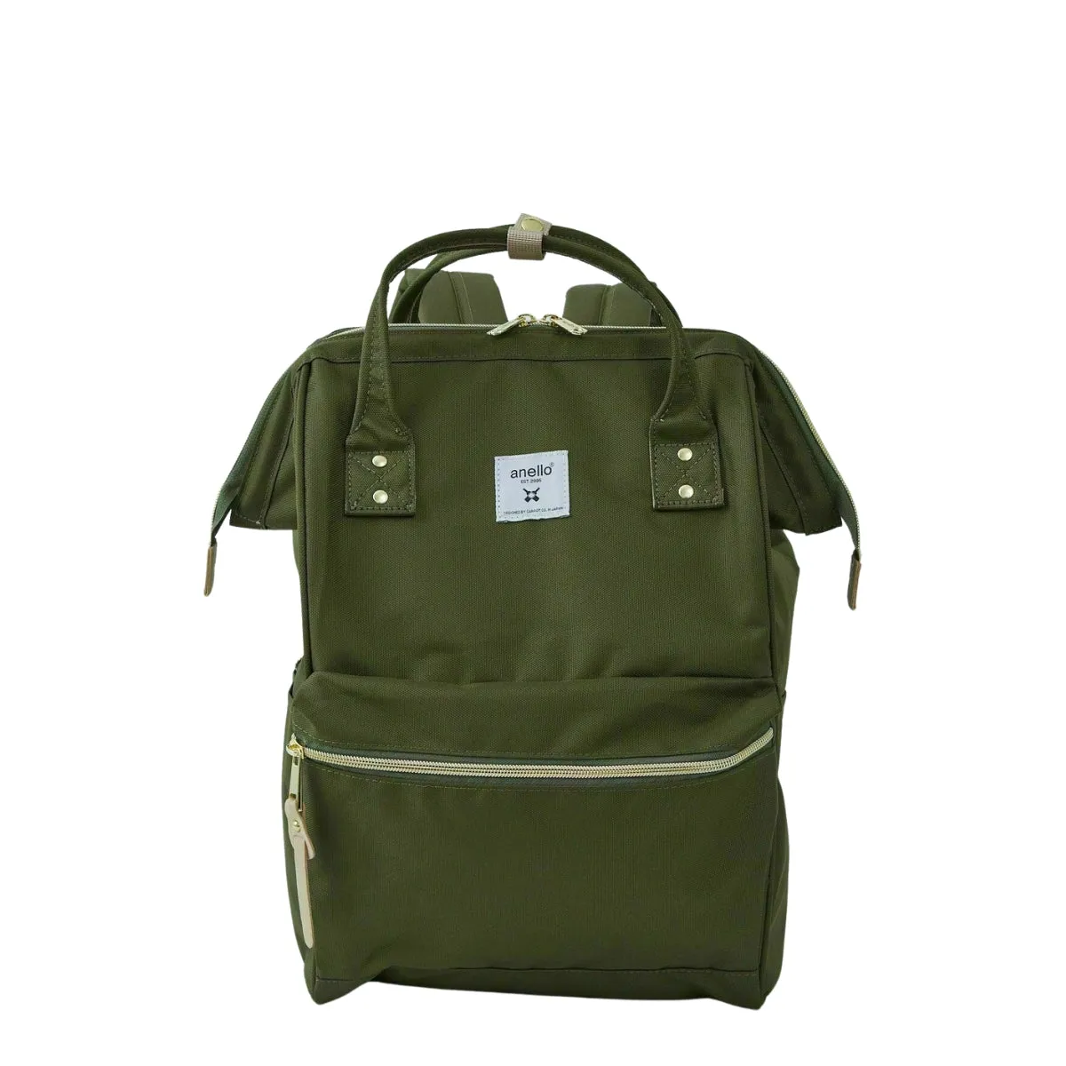 Anello Cross Bottle Backpack Regular in Olive