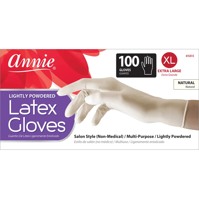 Annie Lightly Powdered Latex Gloves 100/box Extra Large #3813