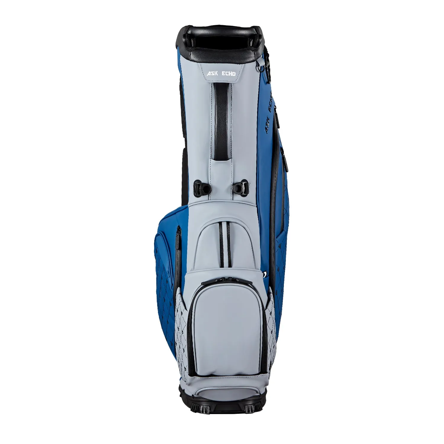 Ask Echo Golf Prestige-5 Way Compact Leather Stand Bag / Navy