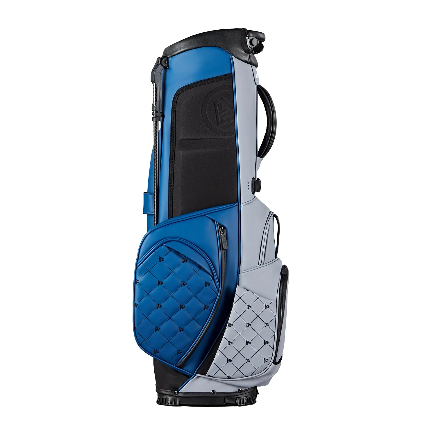 Ask Echo Golf Prestige-5 Way Compact Leather Stand Bag / Navy