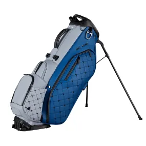 Ask Echo Golf Prestige-5 Way Compact Leather Stand Bag / Navy