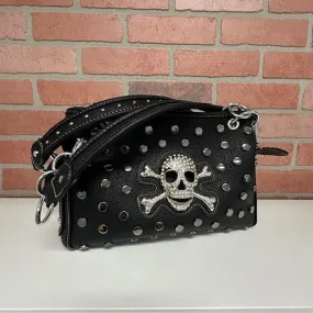 Bag - Skull Design Studded Handbag