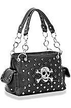 Bag - Skull Design Studded Handbag