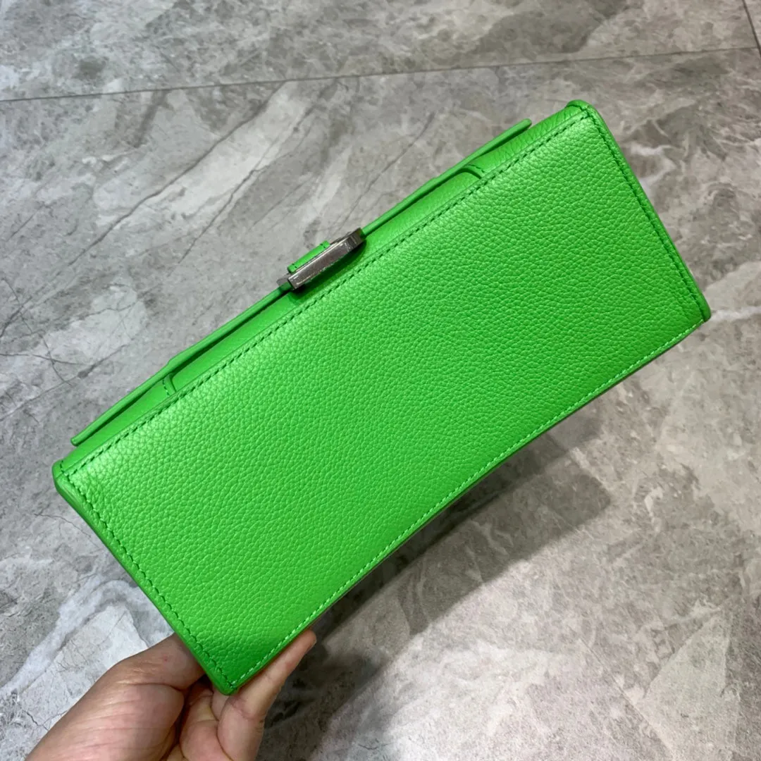 Balen Hourglass Small Handbag In Green, For Women,  Bags 9in/23cm