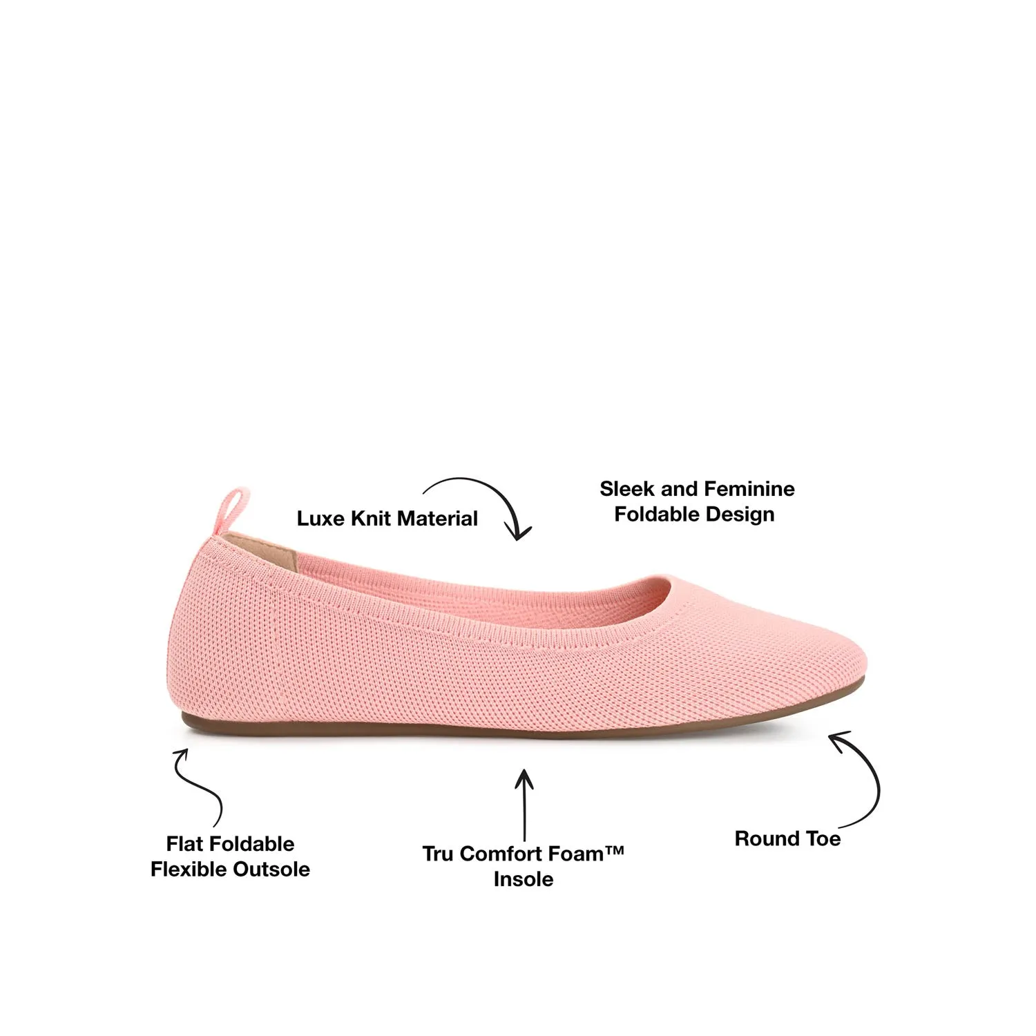 BALLET FLAT IN FABRIC