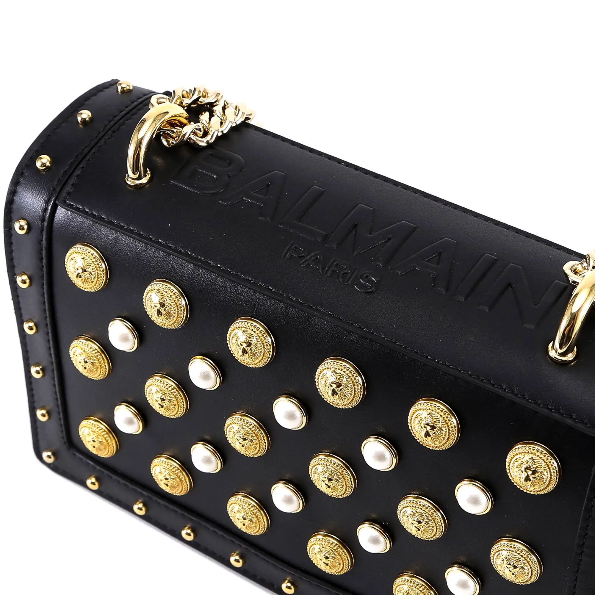 Balmain Studded Chain Bag