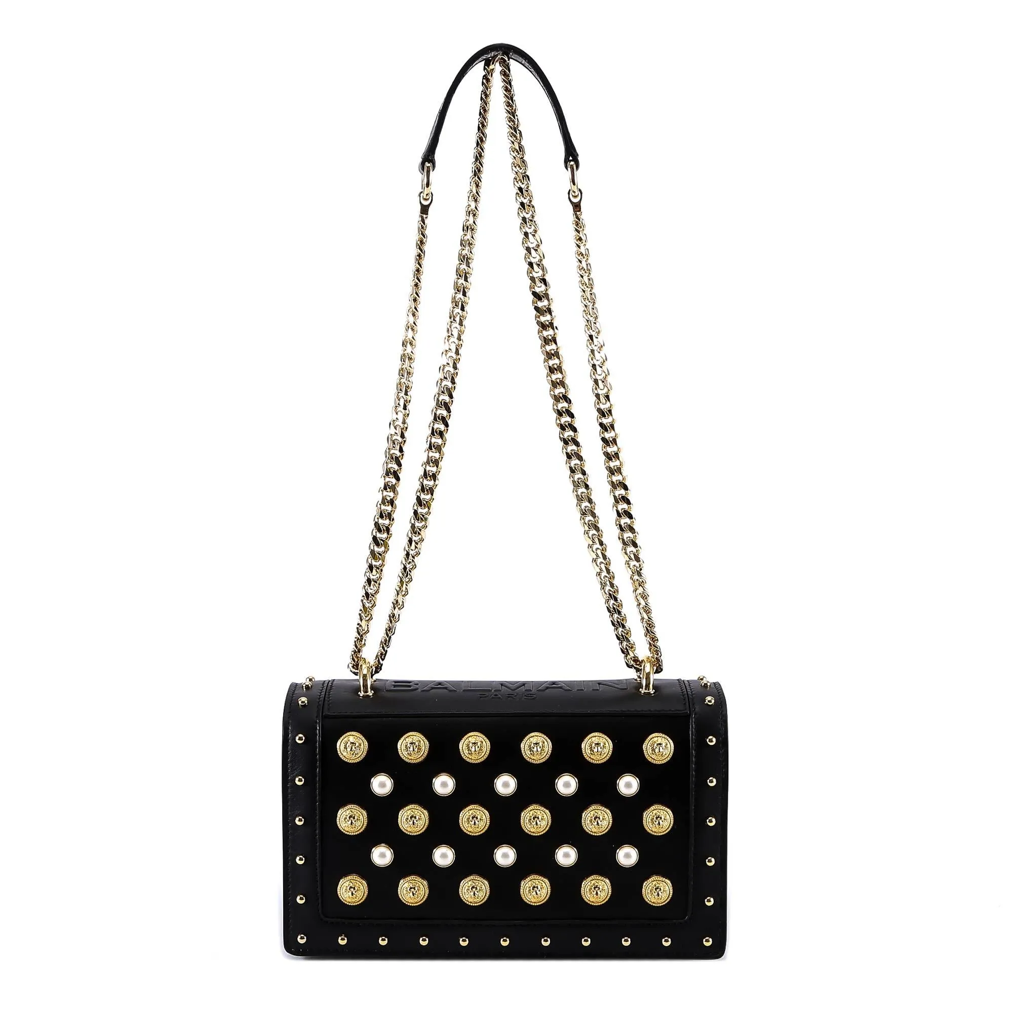 Balmain Studded Chain Bag