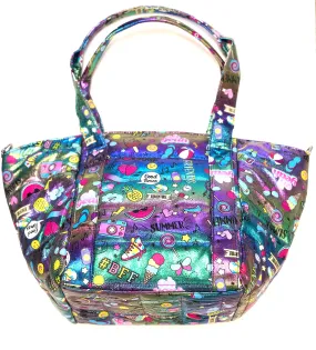 Bari Lynn Holographic Camp/Summer Tote Bag