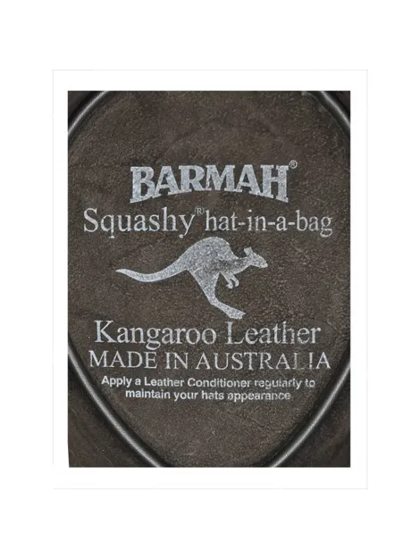 Barmah Squashy Kangaroo Leather Hat