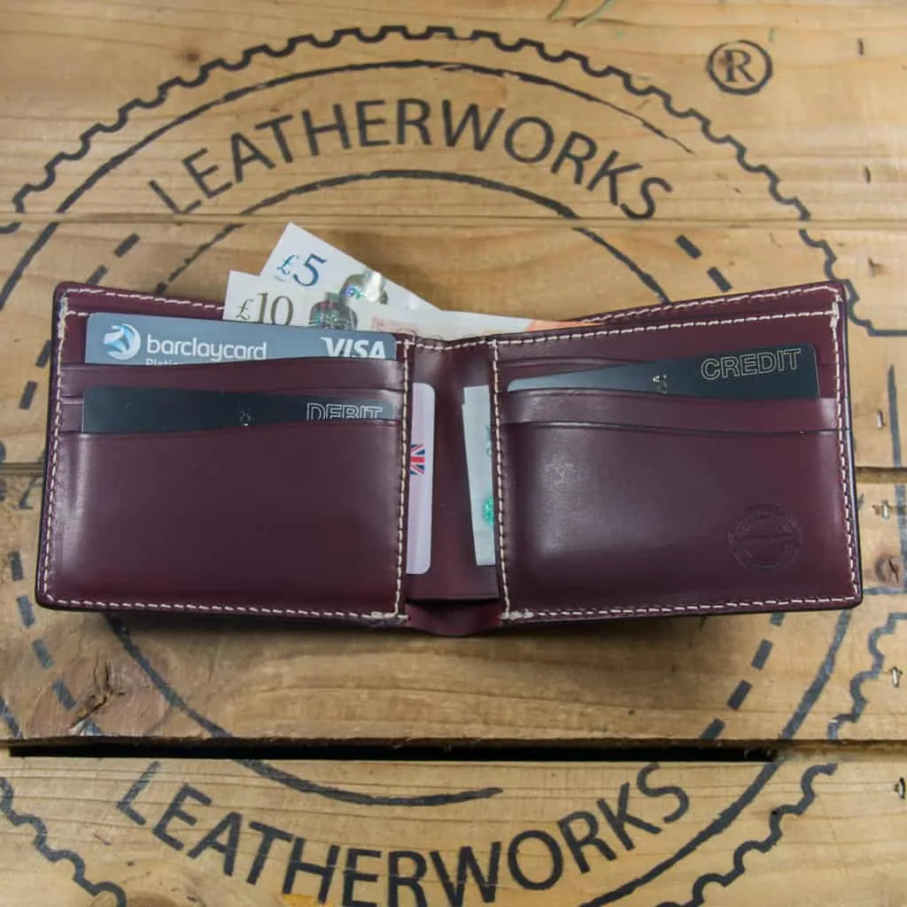 Barnes & Moore Longshore Folding Wallet - Dark Cherry