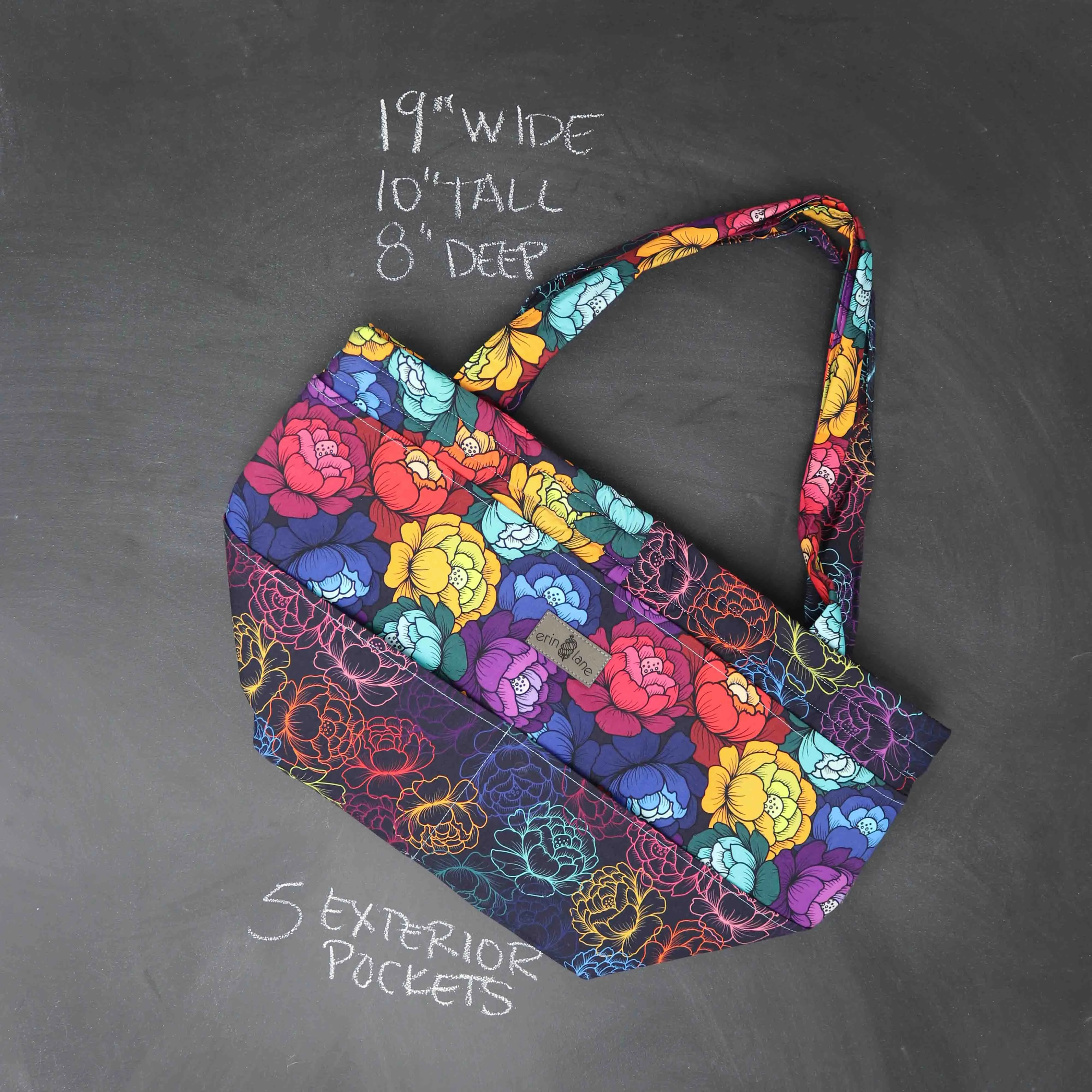 Barrel Tote Bag in Prismatic Petals