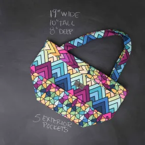 Barrel Tote Bag in Rainbow Connection