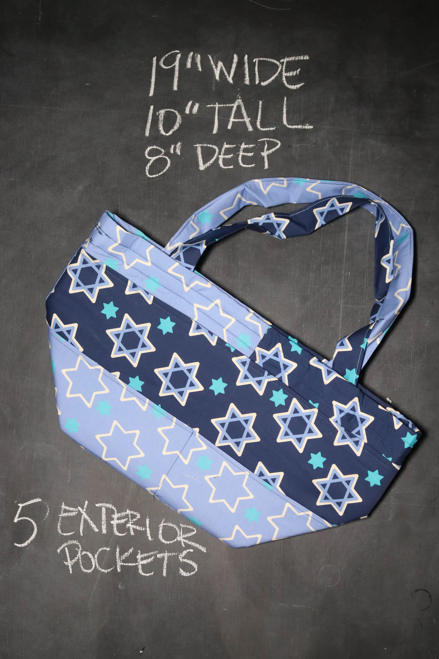 Barrel Tote Bag in Star of David