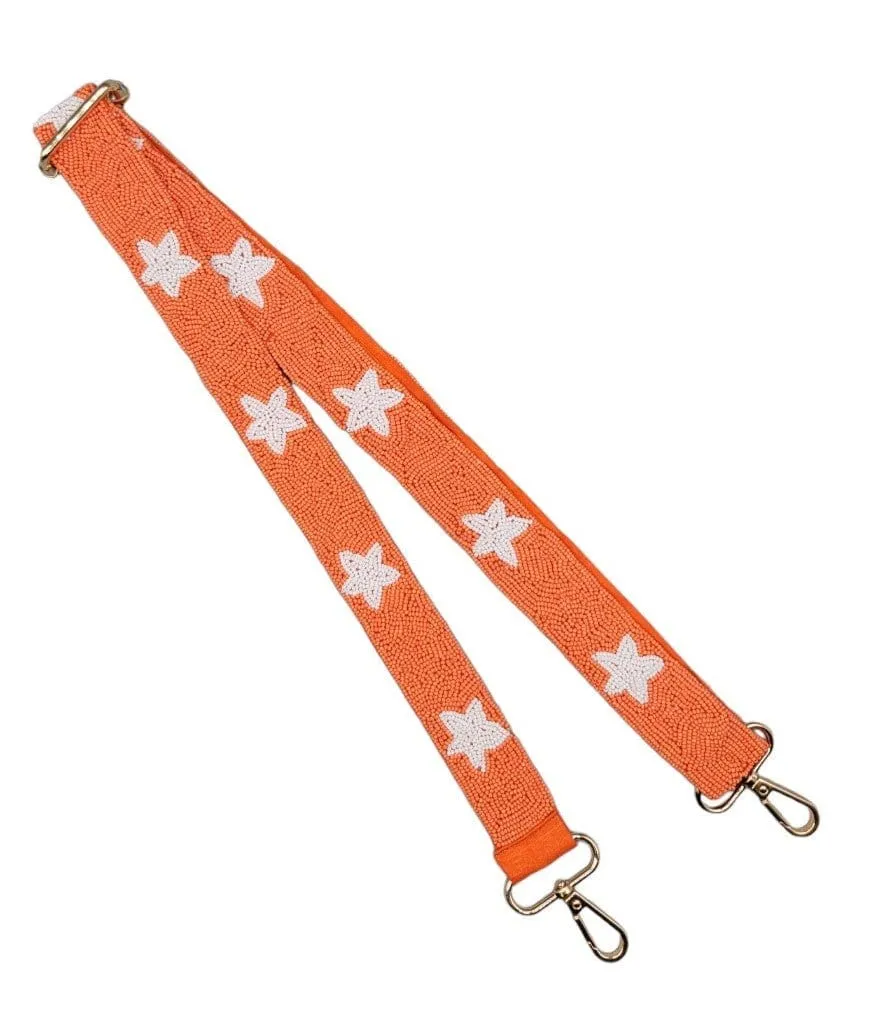 BAS001 Game Day Beaded Star Guitar Strap