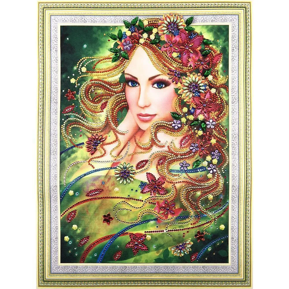 Beauty 5D DIY Special-shaped Diamond Painting