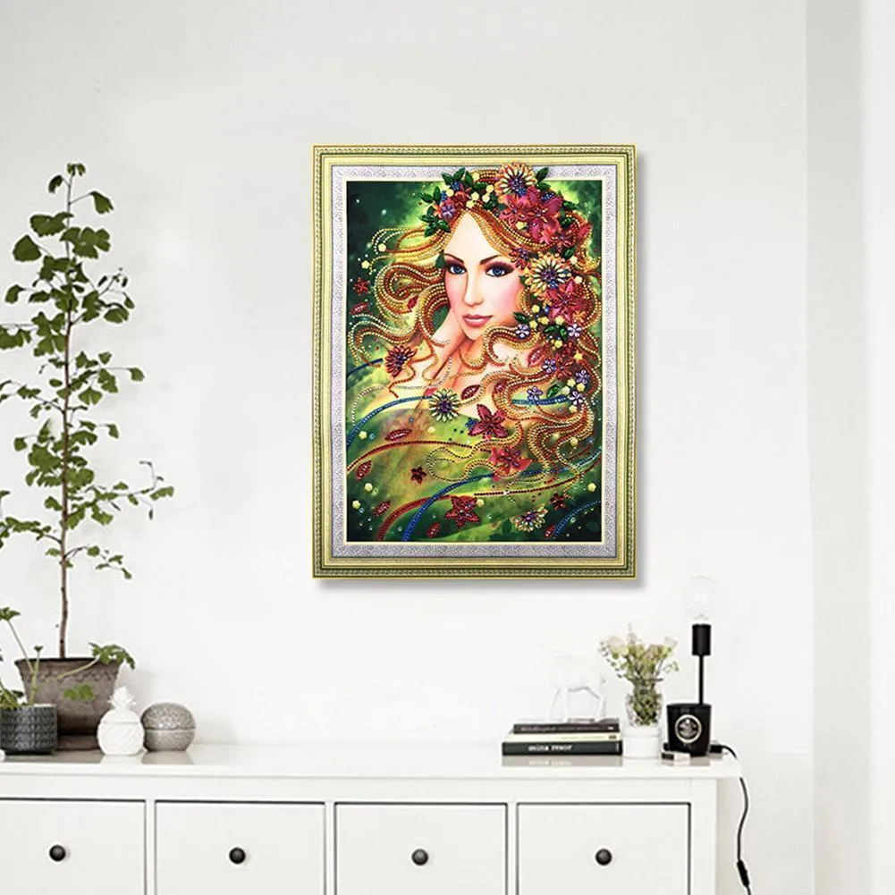 Beauty 5D DIY Special-shaped Diamond Painting