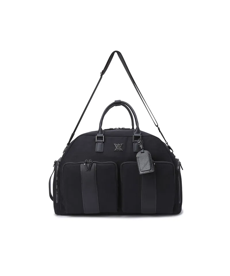 Big Pocket Boston Bag - Black