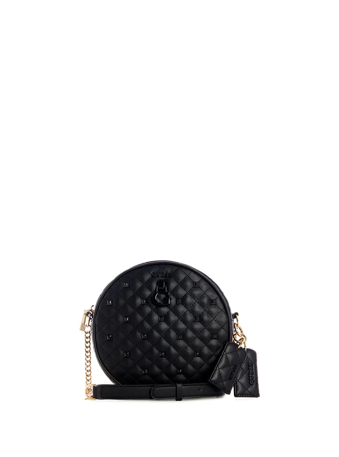 Black Rue Rose Circle Crossbody Bag