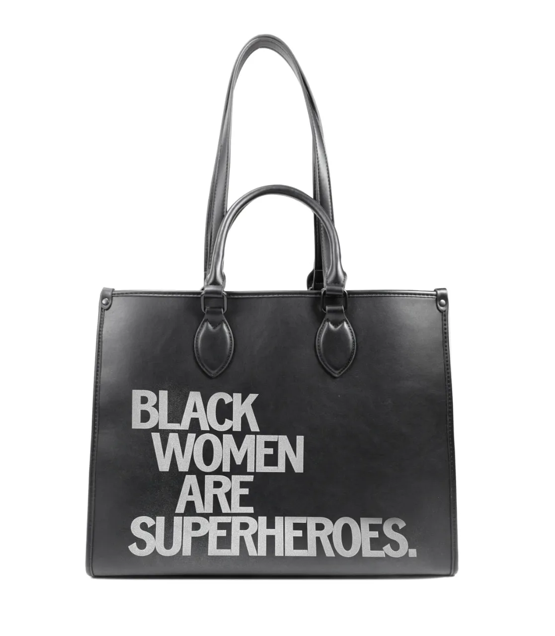 Black Women Are Superheroes Printed Tote