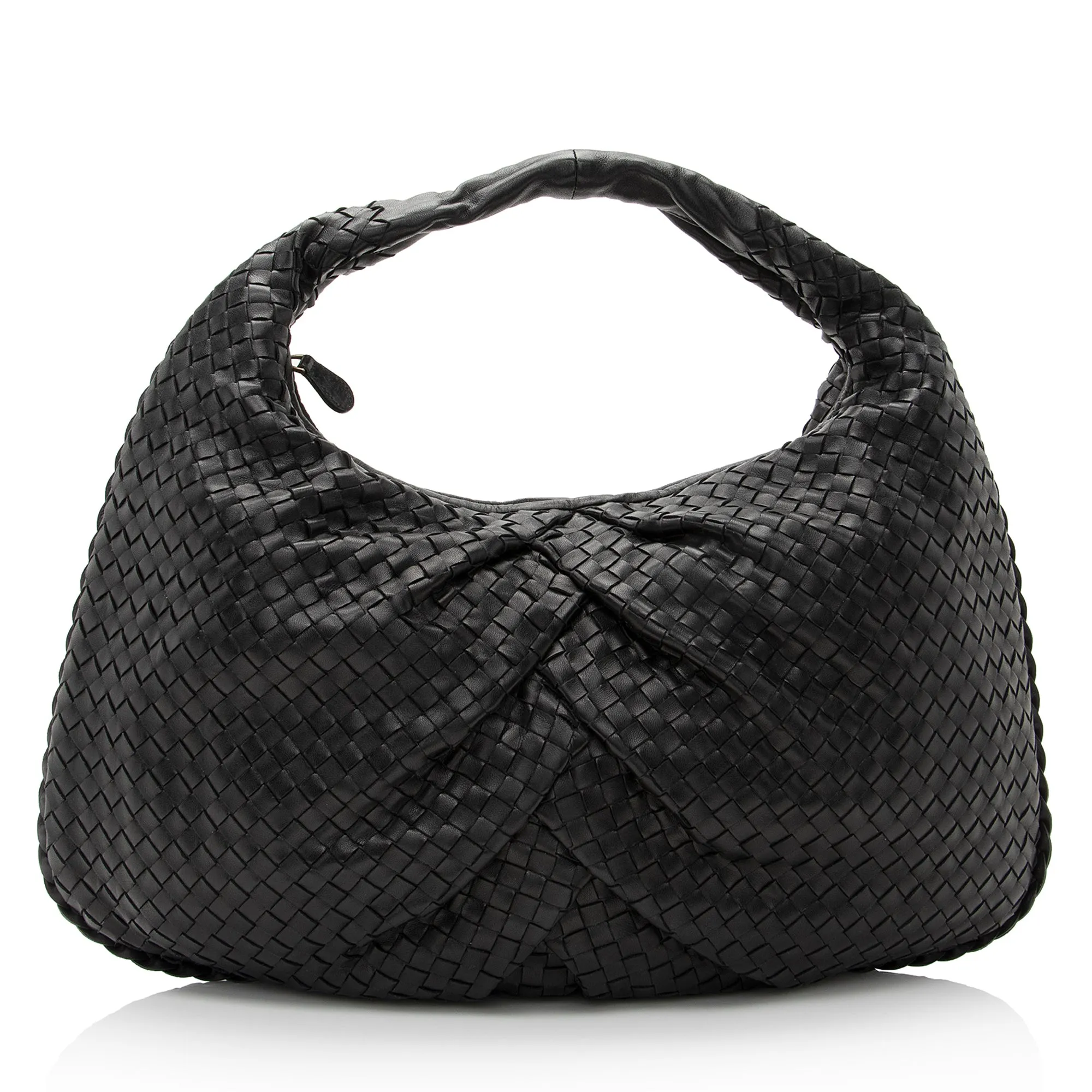 Bottega Veneta Intrecciato Nappa Pleated Large Hobo (SHF-22500)