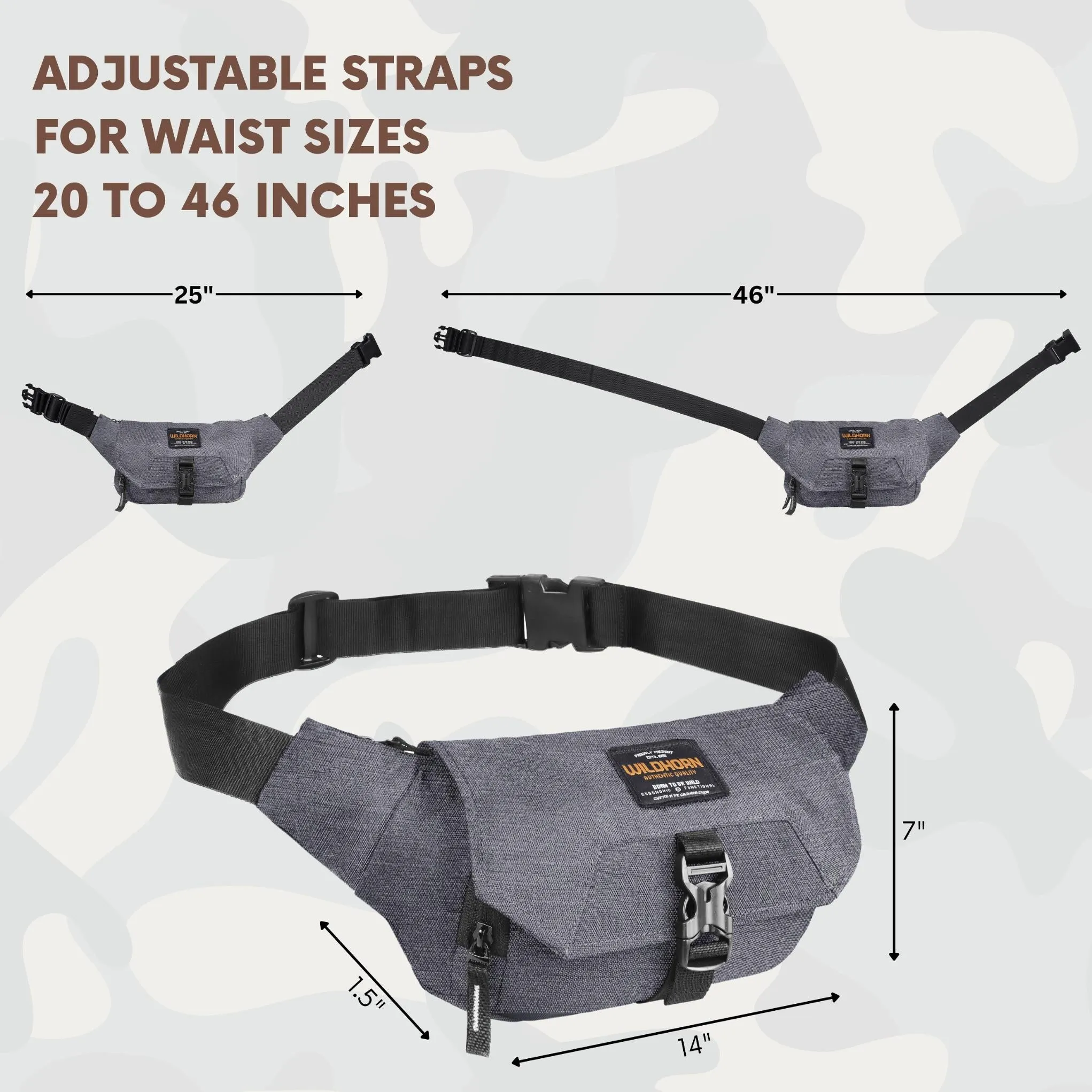 BRAMPTON Waist Bag for Men Women