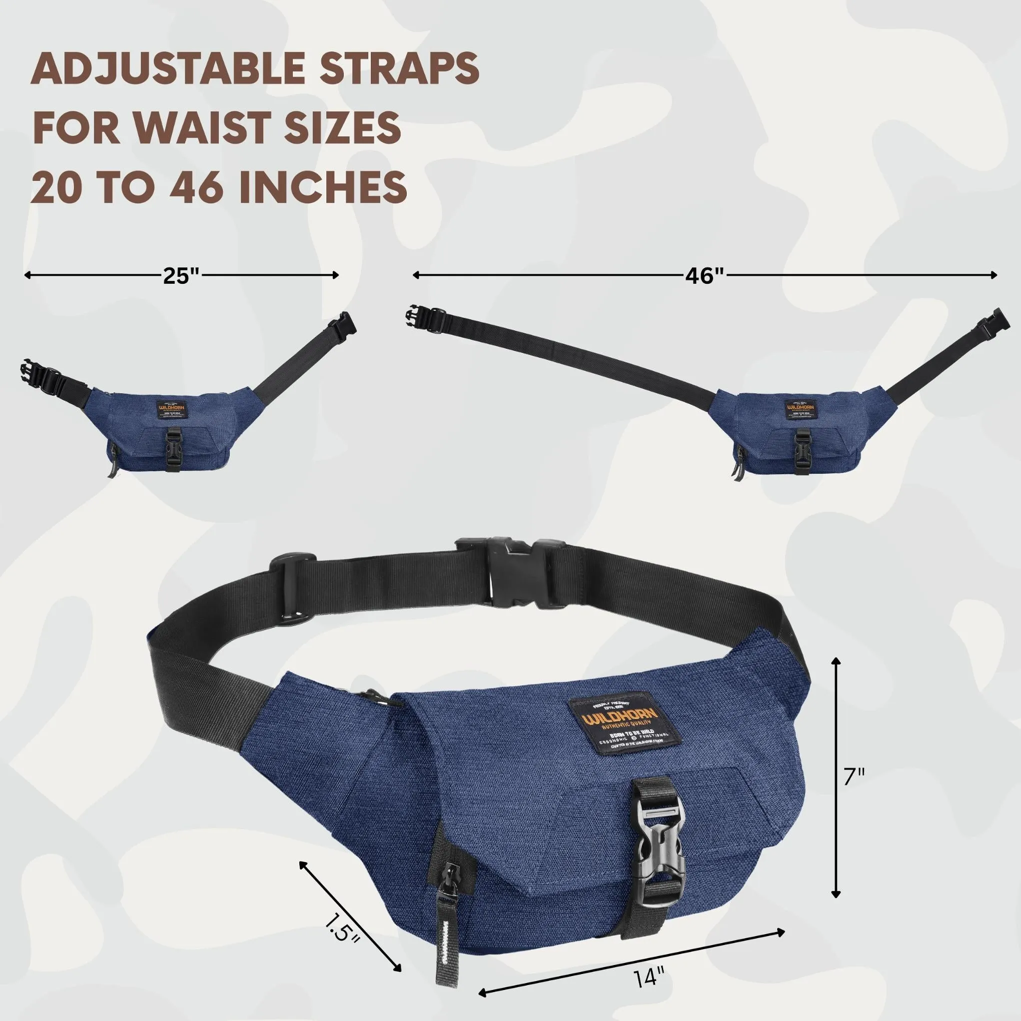 BRAMPTON Waist Bag for Men Women