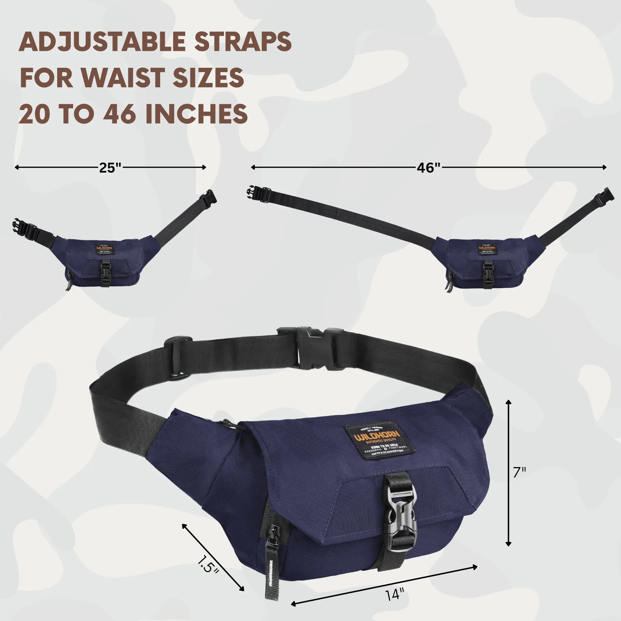 BRAMPTON Waist Bag for Men Women