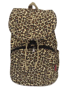 Bravo! Backpack Rucksack Drawstring (Animal, Leopard)