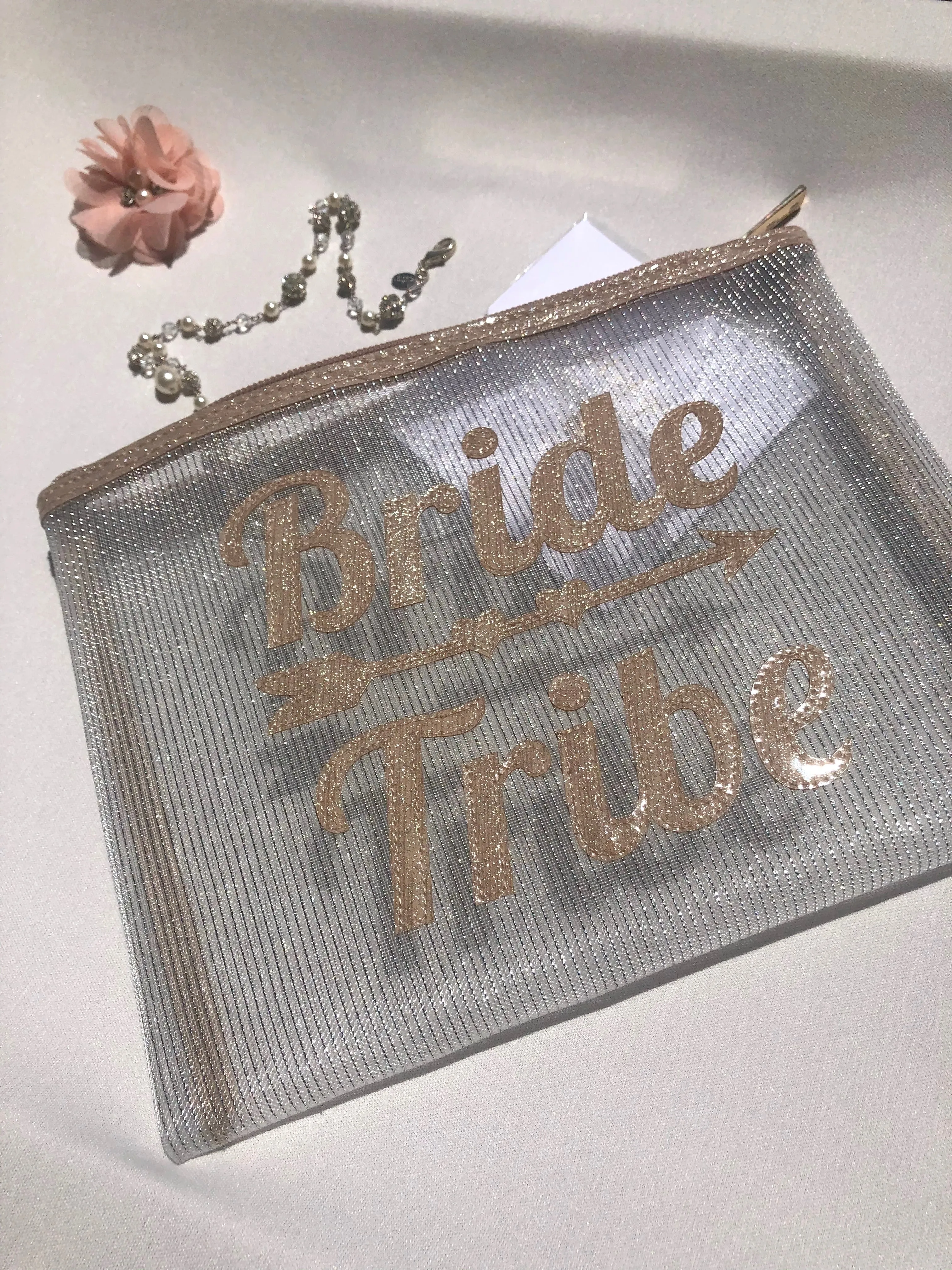 Bride Tribe & Arrow Mesh Bag