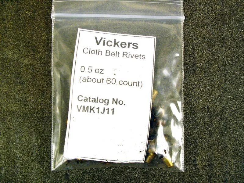 British Vickers MMG Belt Repair Rivets: Approx 50