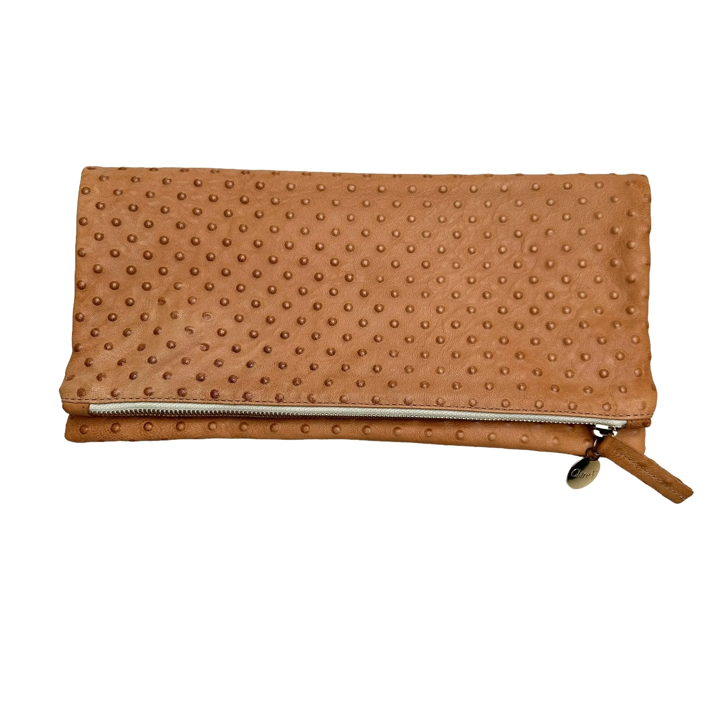 Brown Leather Clutch